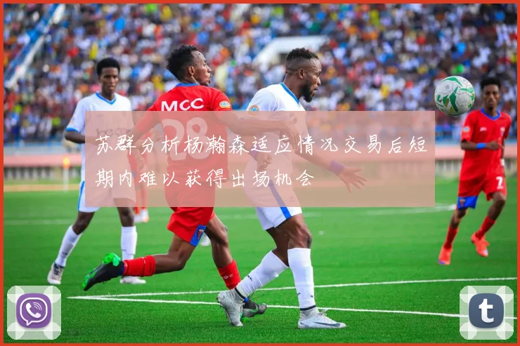 苏群分析杨瀚森适应情况交易后短期内难以获得出场机会